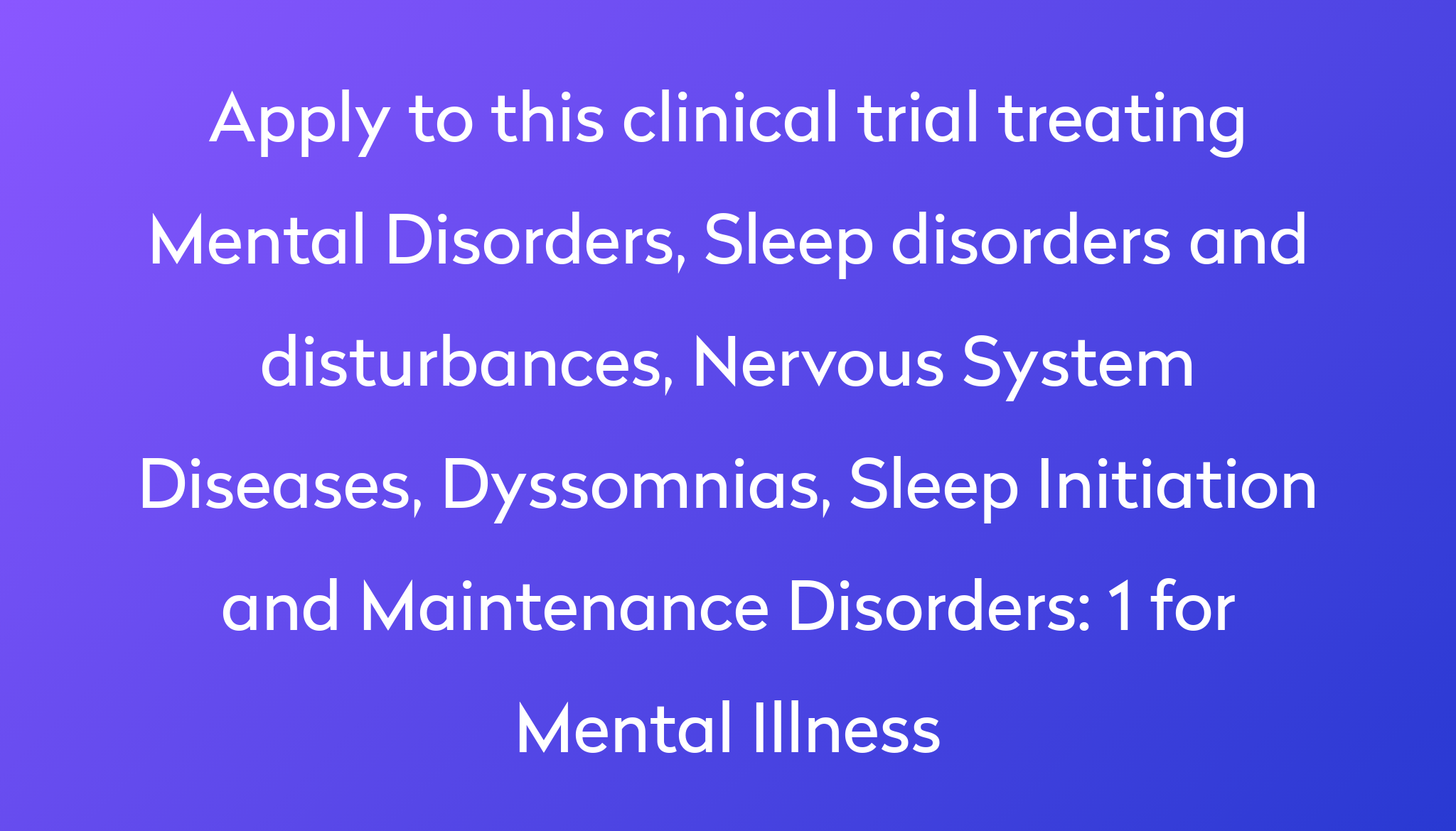 1-for-mental-illness-clinical-trial-2023-power